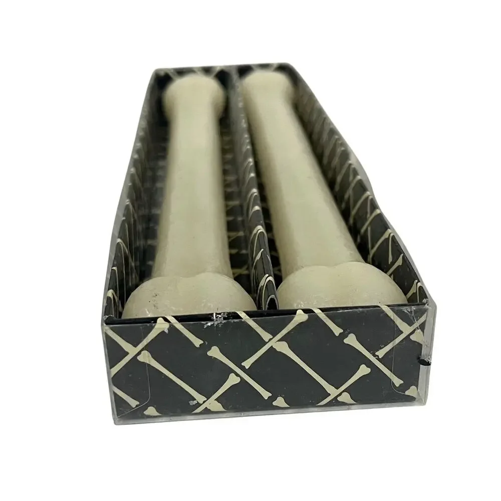 Bone Chilling Skeleton Halloween Taper Candles Two’s Company Novelty Spooky